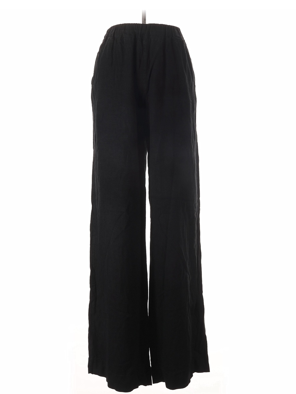 Abercrombie & Fitch Black Wide-Leg Pull-On Pants